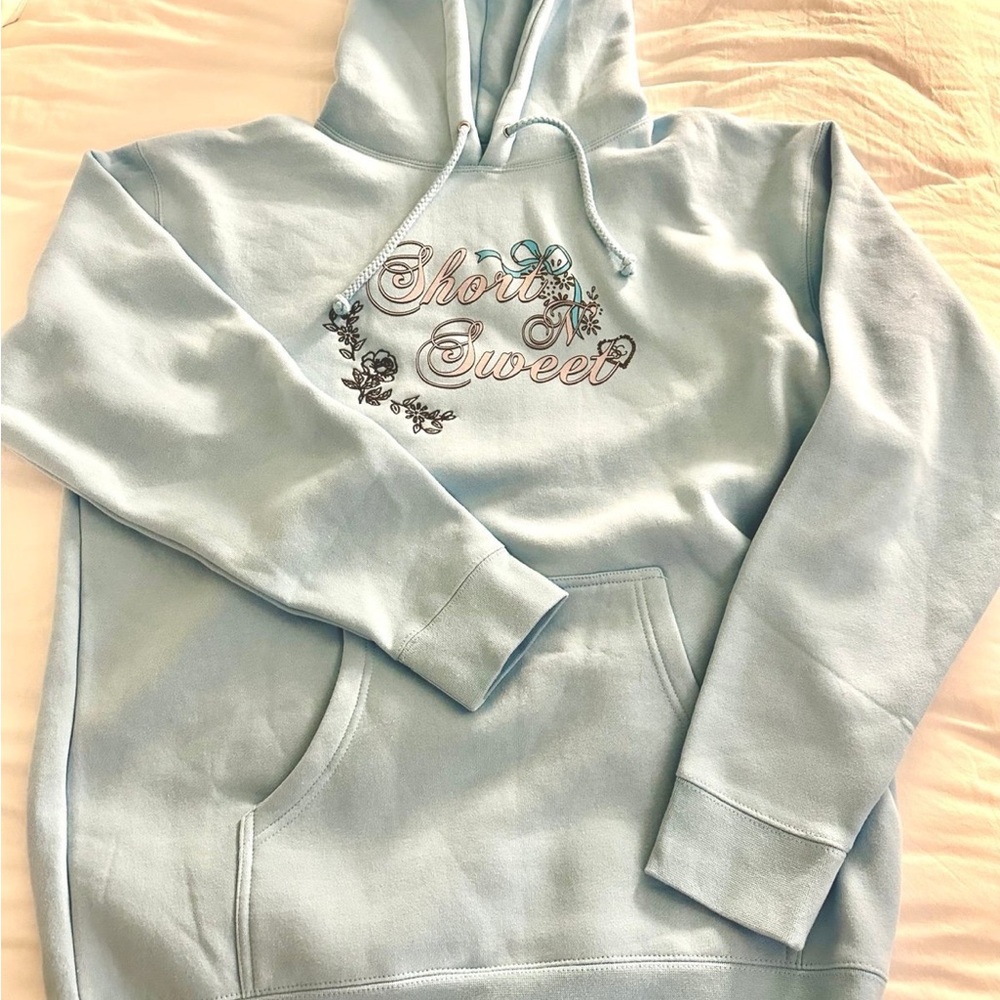 *ISO* Sabrina Carpenter Short n Sweet Blue Hoodie
